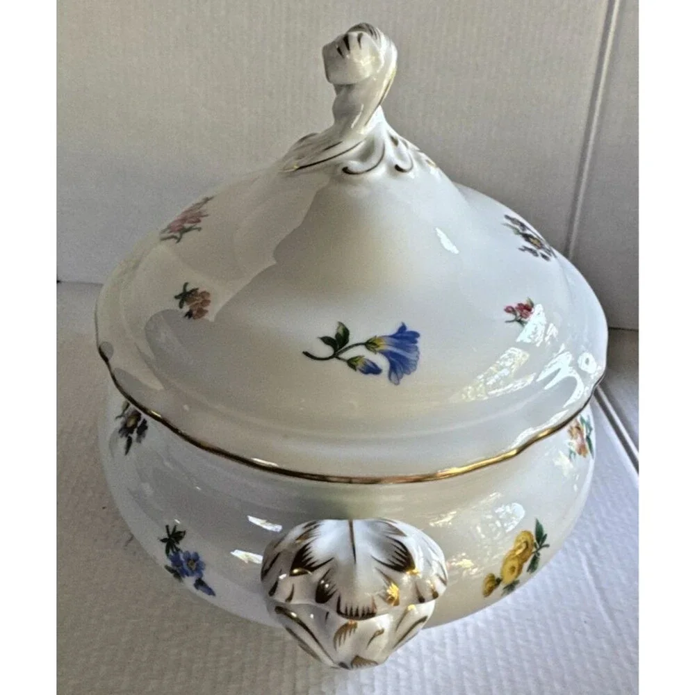 Vintage HUTSCHENREUTHER Mirabell Maria Theresia Dinnerware: HANDLED CASSEROLE